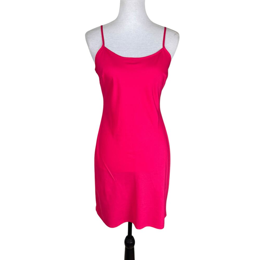 Donna Morgan Pink Eyelet Lace Short Sleeve Mini Knee Length Zip Up Sheath Dress - Picture 9 of 12